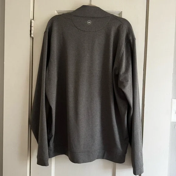 Peter Millar Gray Quarter Zip Sweatshirt XL